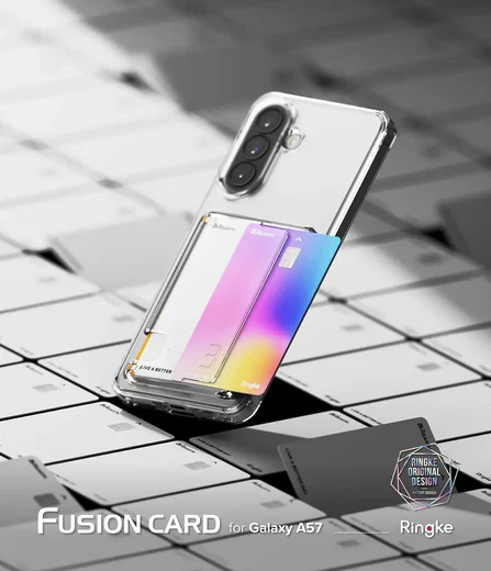 Ringke Fusion Card Samsung Galaxy A57 Hoesje Kaarthouder Transparant afbeelding 6