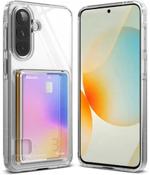 Ringke Fusion Card Samsung Galaxy A57 Hoesje Kaarthouder Transparant afbeelding