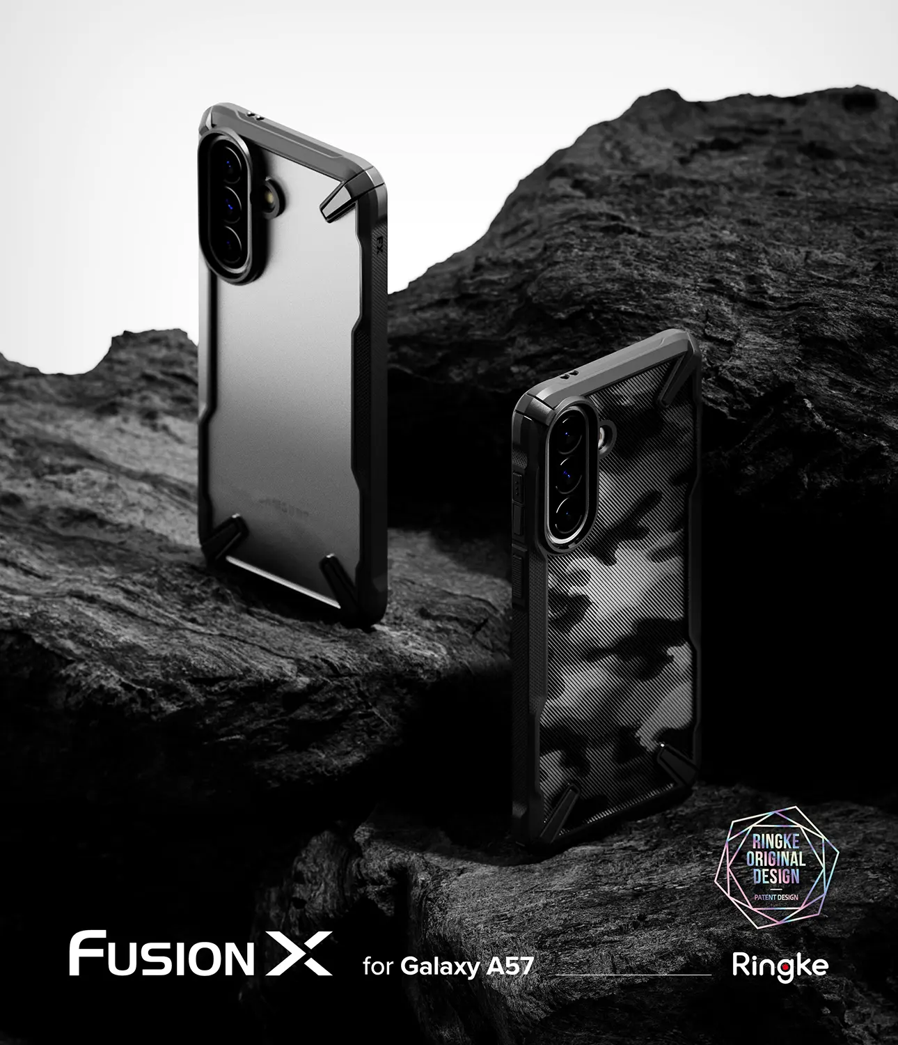 Ringke Fusion X Samsung Galaxy A57 Hoesje Back Cover Zwart afbeelding 5