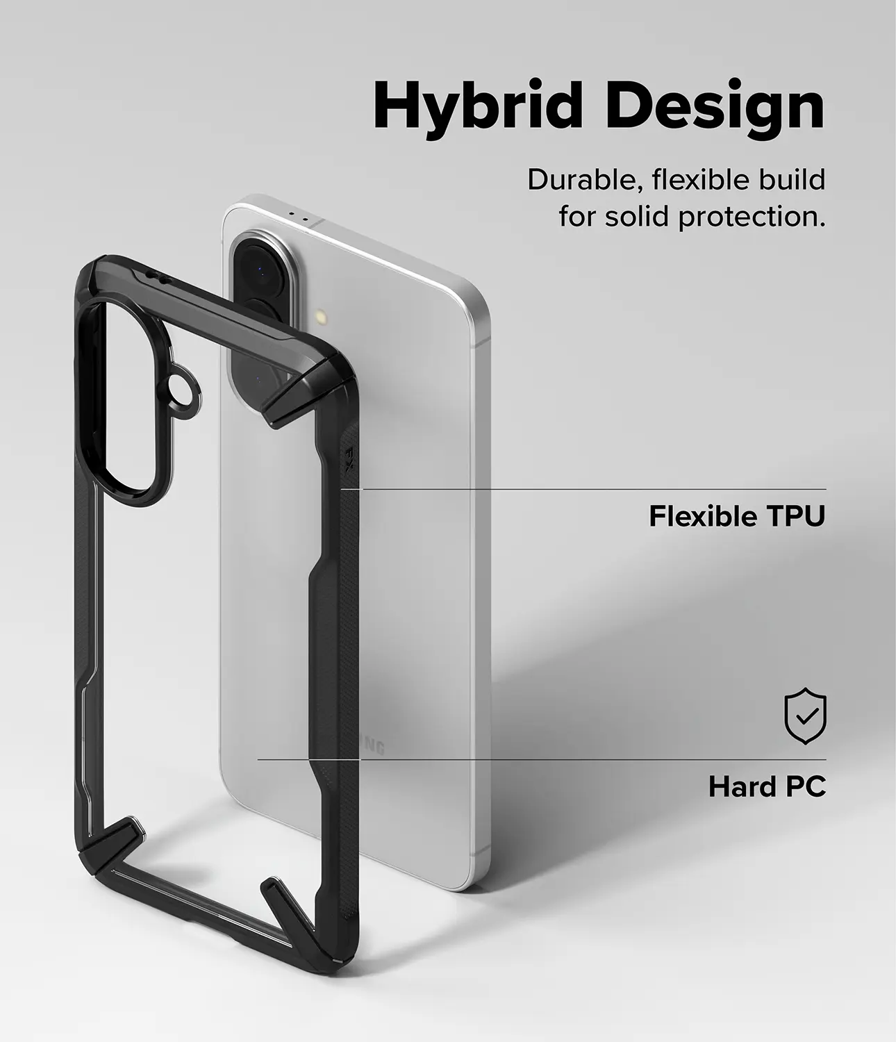 Ringke Fusion X Samsung Galaxy A57 Hoesje Back Cover Zwart afbeelding 11