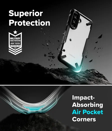 Ringke Fusion X Samsung Galaxy A57 Hoesje Back Cover Zwart afbeelding 10