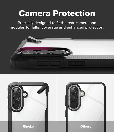 Ringke Fusion X Samsung Galaxy A57 Hoesje Back Cover Zwart afbeelding 8