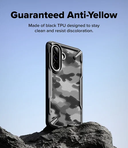 Ringke Fusion X Samsung Galaxy A57 Hoesje Back Cover Camo Zwart afbeelding 4