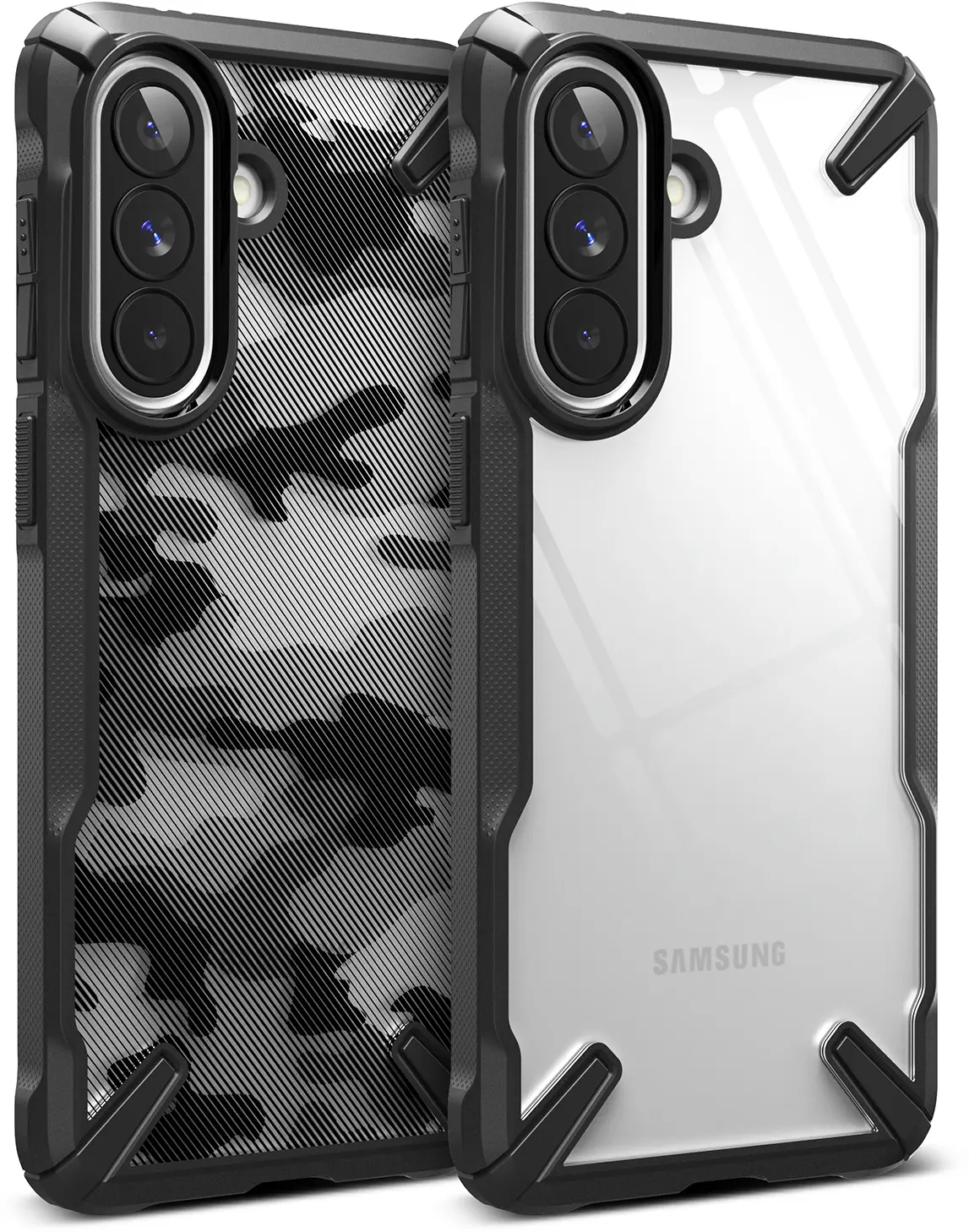 Ringke Fusion X Samsung Galaxy A57 Hoesje Back Cover Camo Zwart afbeelding 1