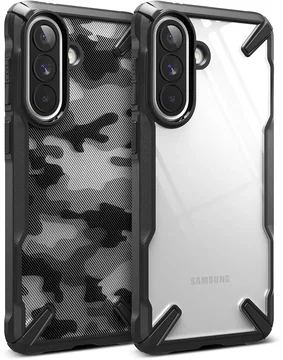Ringke Fusion X Samsung Galaxy A57 Hoesje Back Cover Camo Zwart