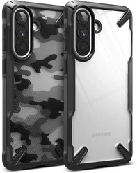 Ringke Fusion X Samsung Galaxy A57 Hoesje Back Cover Camo Zwart afbeelding