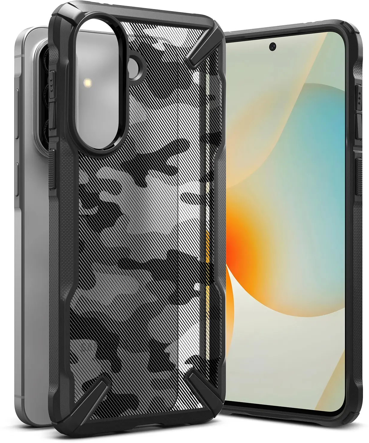 Ringke Fusion X Samsung Galaxy A57 Hoesje Back Cover Camo Zwart afbeelding 16