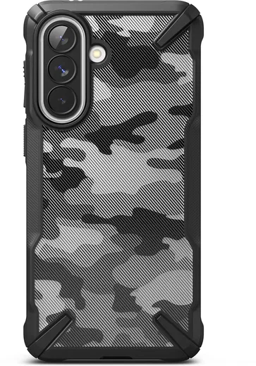 Ringke Fusion X Samsung Galaxy A57 Hoesje Back Cover Camo Zwart afbeelding 2