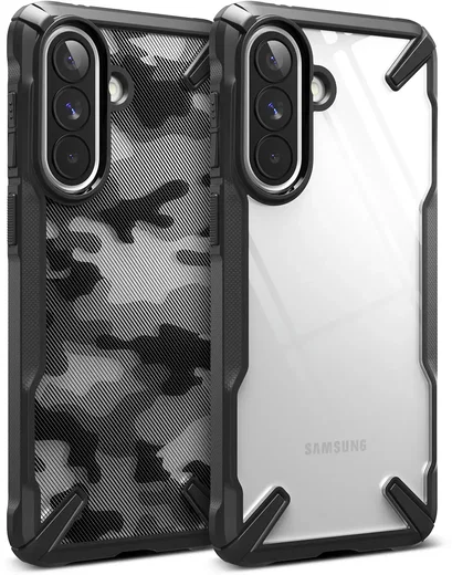 Ringke Fusion X Samsung Galaxy A57 Hoesje Back Cover Camo Zwart afbeelding 17
