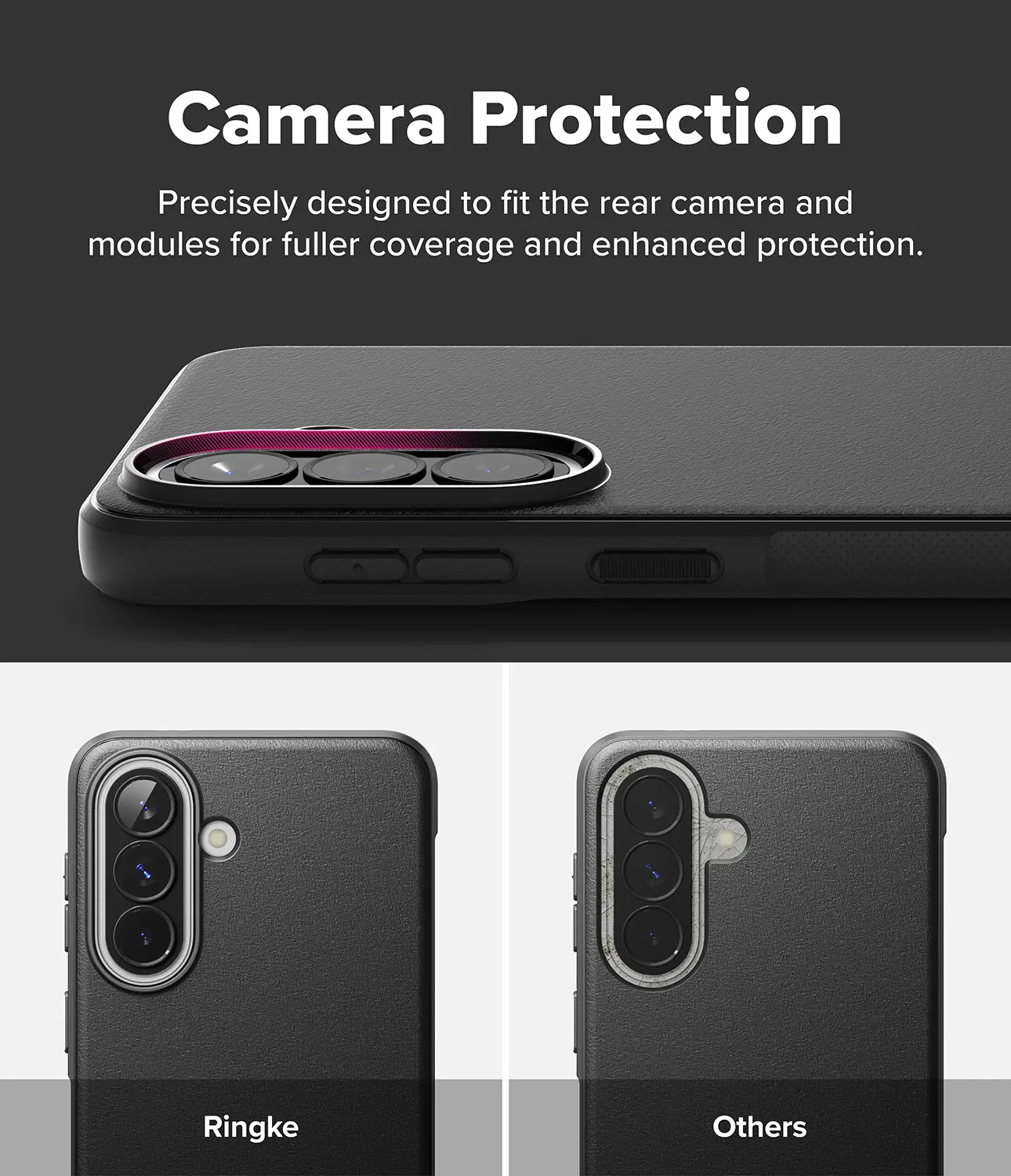 Ringke Onyx Samsung Galaxy a57 Hoesje Flexibel TPU Back Cover Zwart afbeelding 7