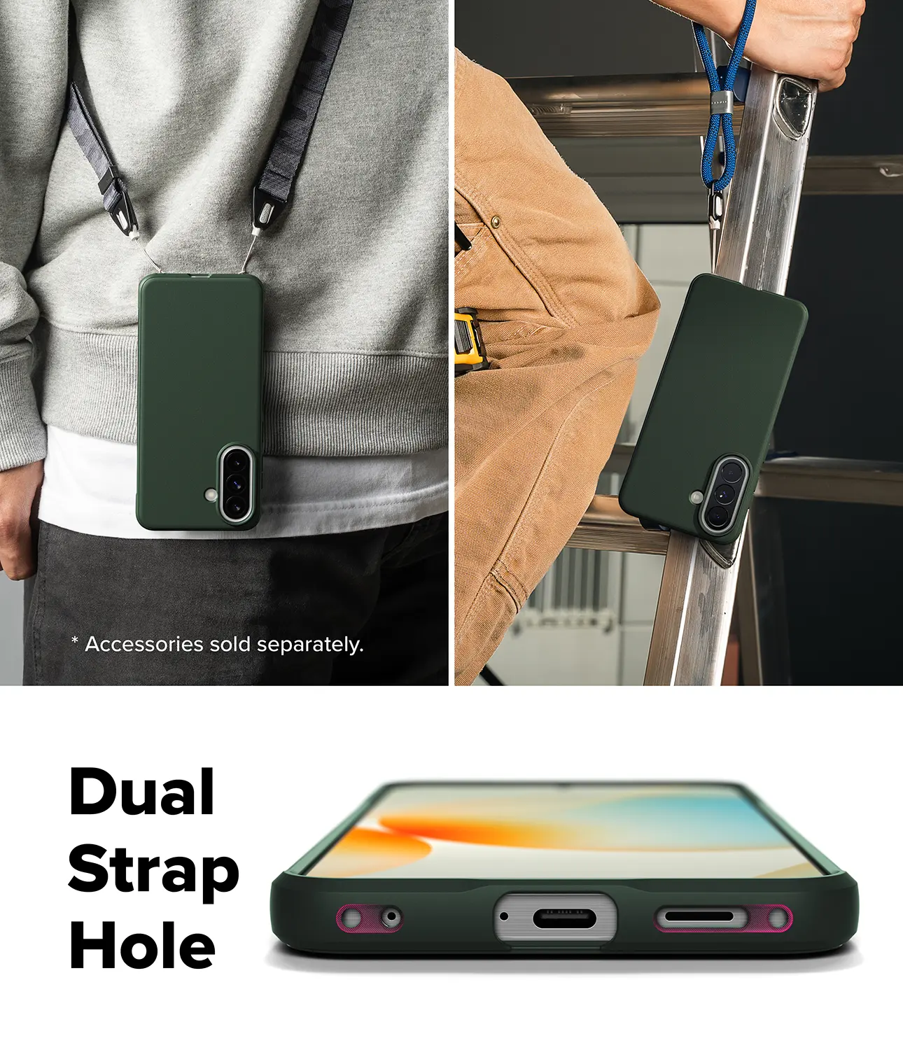 Ringke Onyx Samsung Galaxy A57 Hoesje Flexibel TPU Back Cover Groen afbeelding 6