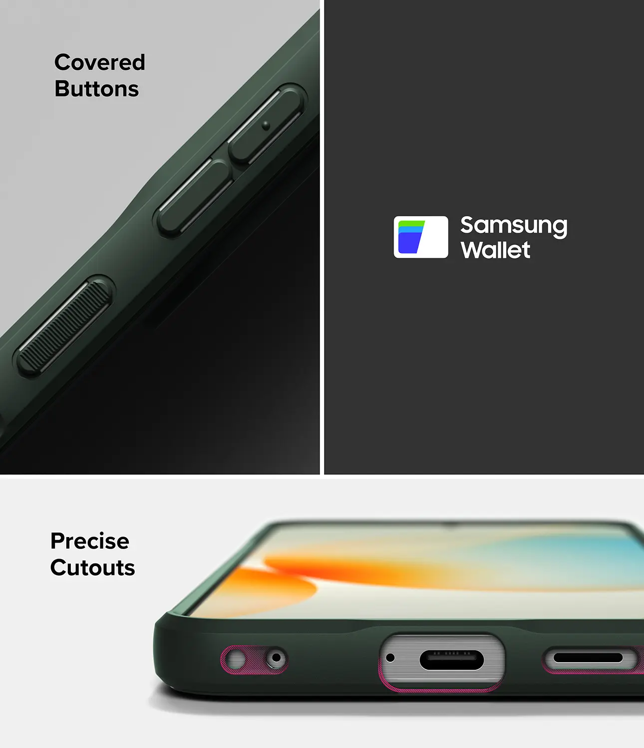 Ringke Onyx Samsung Galaxy A57 Hoesje Flexibel TPU Back Cover Groen afbeelding 9