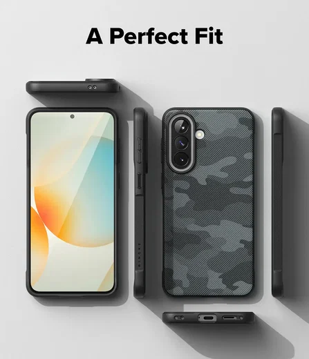 Ringke Onyx Samsung Galaxy A57 Hoesje Flexibel TPU Back Cover Camo Zwart afbeelding 10