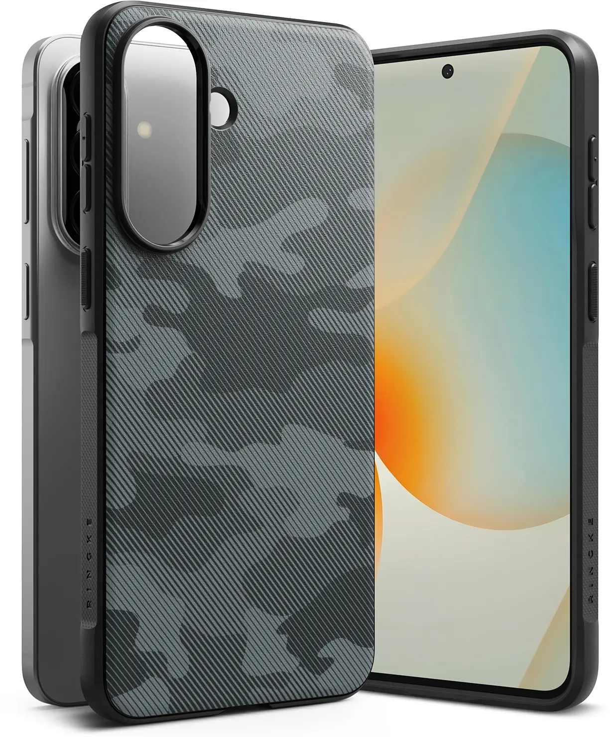 Ringke Onyx Samsung Galaxy A57 Hoesje Flexibel TPU Back Cover Camo Zwart afbeelding 15