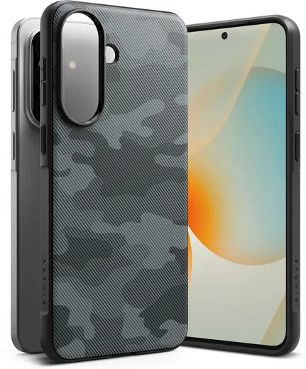 Ringke Onyx Samsung Galaxy A57 Hoesje Flexibel TPU Back Cover Camo Zwart afbeelding 15