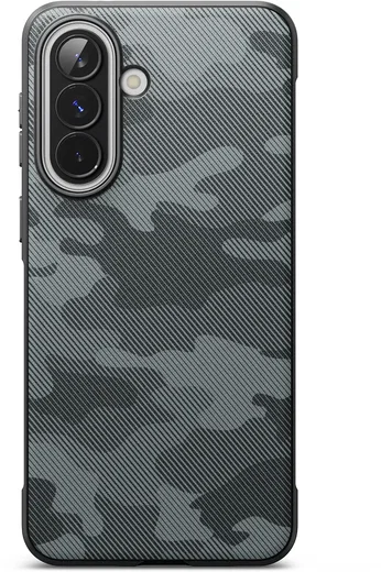 Ringke Onyx Samsung Galaxy A57 Hoesje Flexibel TPU Back Cover Camo Zwart afbeelding 2