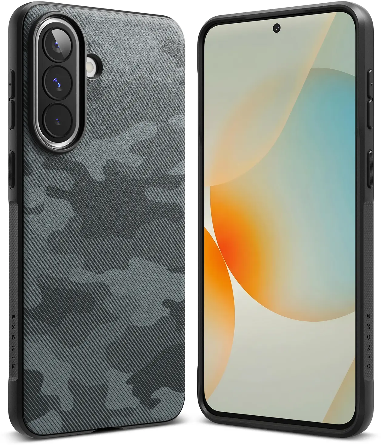 Ringke Onyx Samsung Galaxy A57 Hoesje Flexibel TPU Back Cover Camo Zwart afbeelding 1