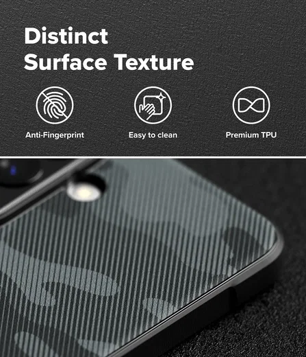 Ringke Onyx Samsung Galaxy A57 Hoesje Flexibel TPU Back Cover Camo Zwart afbeelding 6