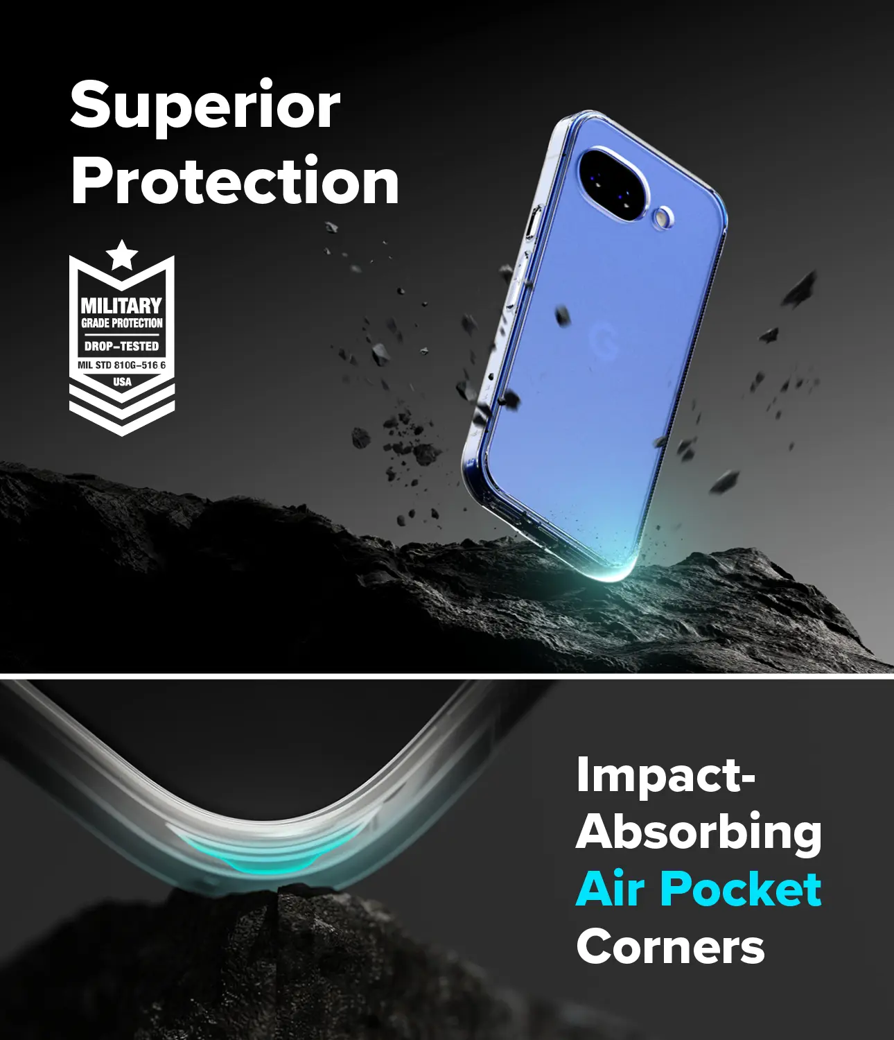 Ringke Fusion Google Pixel 10a Hoesje Back Cover Matte Transparant afbeelding 5