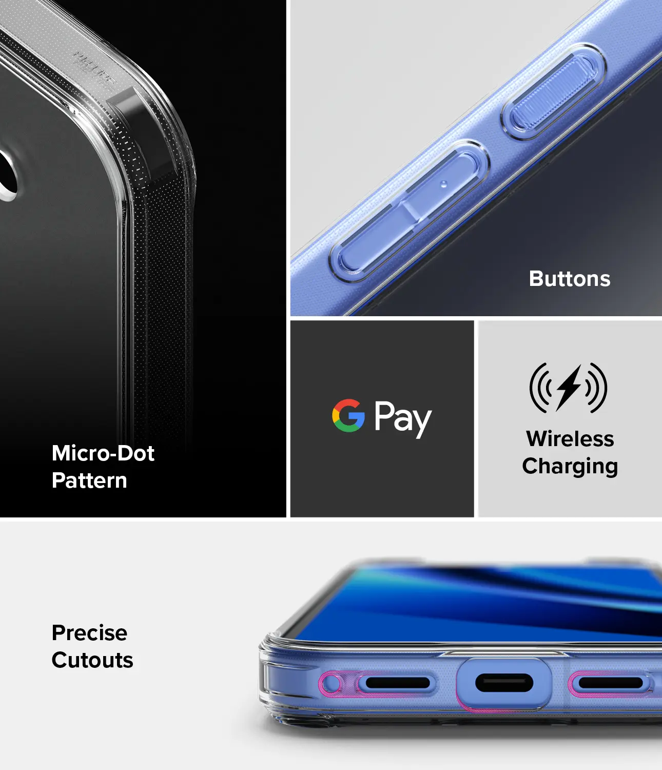 Ringke Fusion Google Pixel 10a Hoesje Back Cover Matte Transparant afbeelding 6