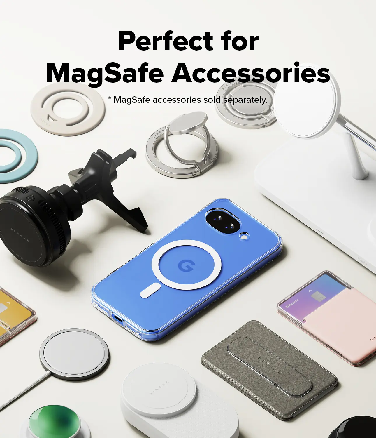 Ringke Fusion Magnetic Google Pixel 10a Hoesje MagSafe Back Cover Tranparant afbeelding 5