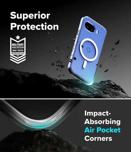 Ringke Fusion Magnetic Google Pixel 10a Hoesje MagSafe Back Cover Tranparant afbeelding 9