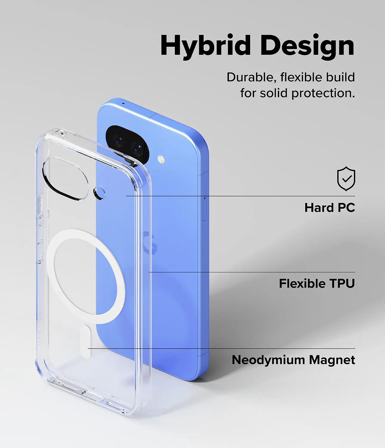Ringke Fusion Magnetic Google Pixel 10a Hoesje MagSafe Back Cover Tranparant afbeelding 11