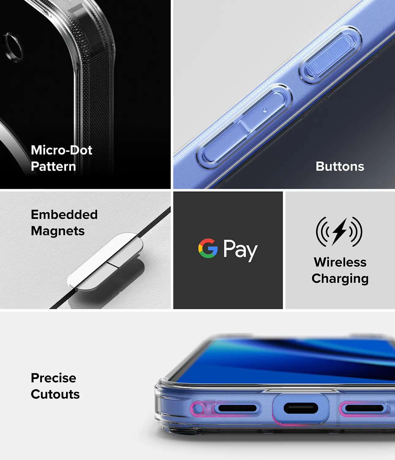 Ringke Fusion Magnetic Google Pixel 10a Hoesje MagSafe Back Cover Tranparant afbeelding 14