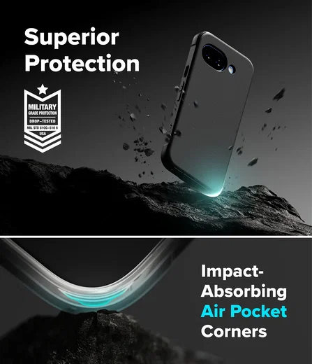 Ringke Onyx Google Pixel 10a Hoesje Flexibel TPU Back Cover Zwart afbeelding 9