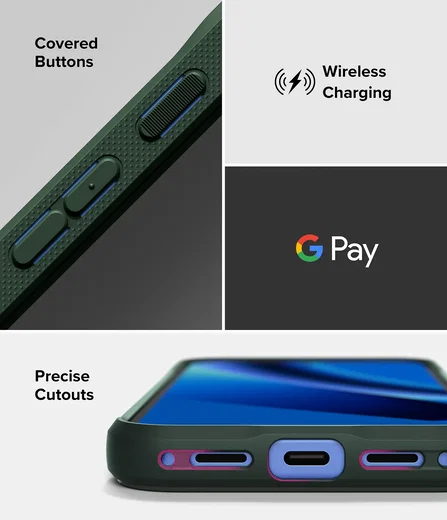 Ringke Onyx Google Pixel 10a Hoesje Flexibel TPU Back Cover Groen afbeelding 8