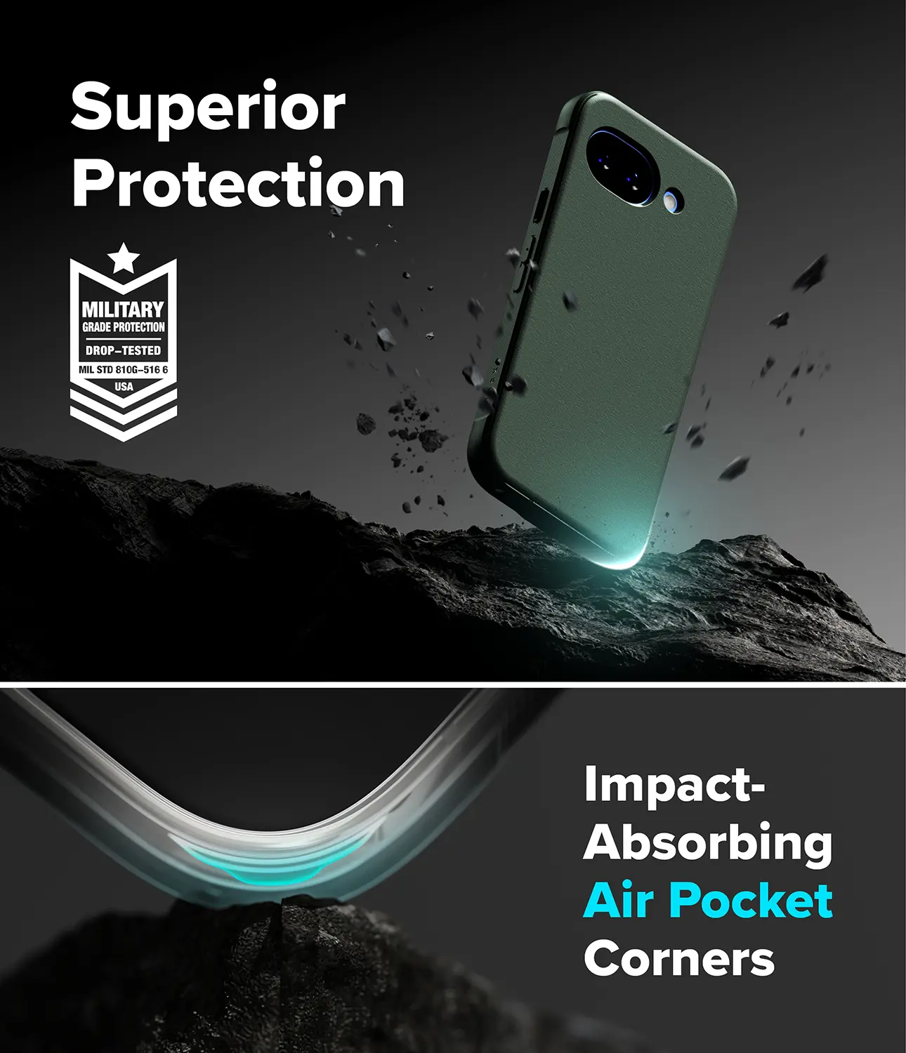 Ringke Onyx Google Pixel 10a Hoesje Flexibel TPU Back Cover Groen afbeelding 6
