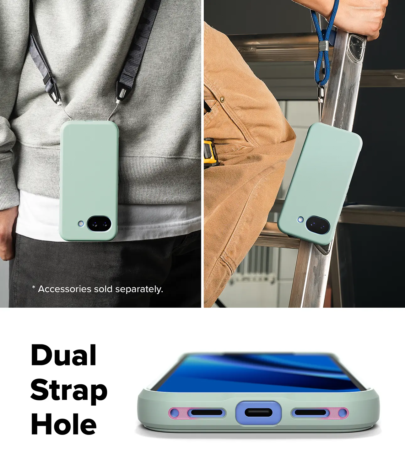 Ringke Onyx Google Pixel 10a Hoesje Flexibel TPU Back Cover Mint afbeelding 5