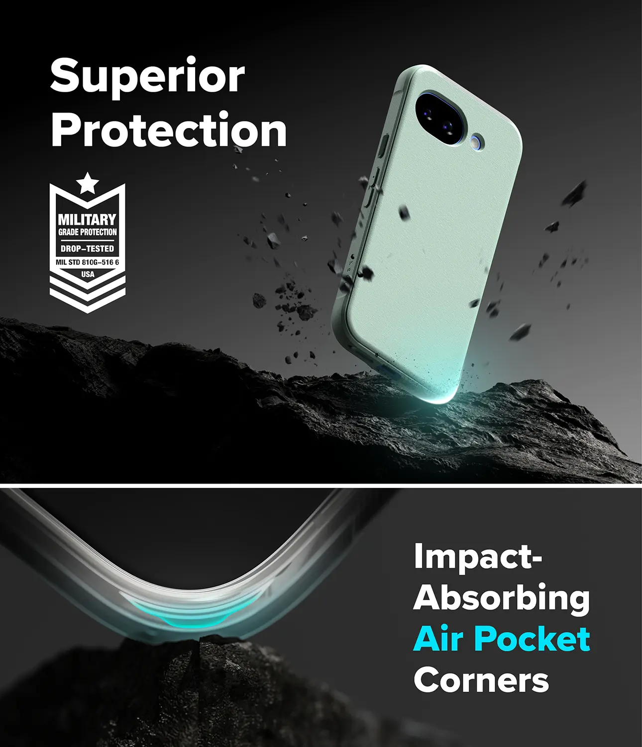 Ringke Onyx Google Pixel 10a Hoesje Flexibel TPU Back Cover Mint afbeelding 13