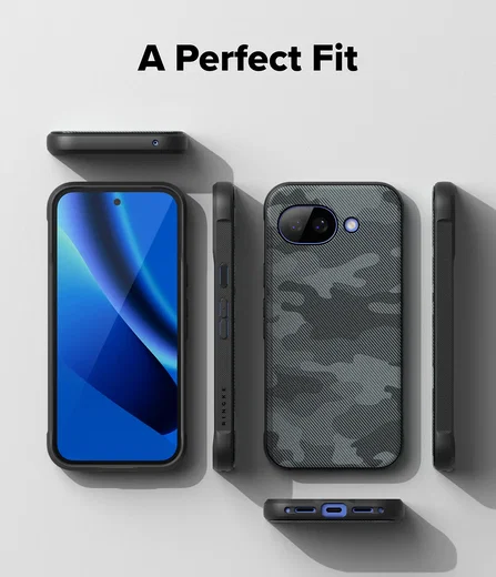 Ringke Onyx Google Pixel 10a Hoesje Flexibel TPU Back Cover Camo Zwart afbeelding 10