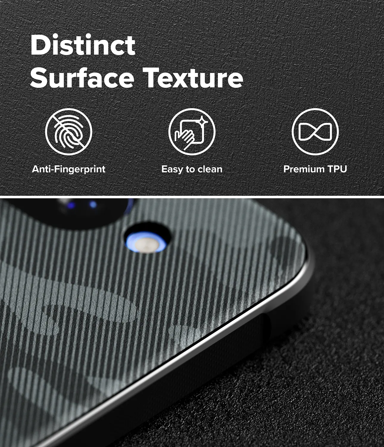 Ringke Onyx Google Pixel 10a Hoesje Flexibel TPU Back Cover Camo Zwart afbeelding 5