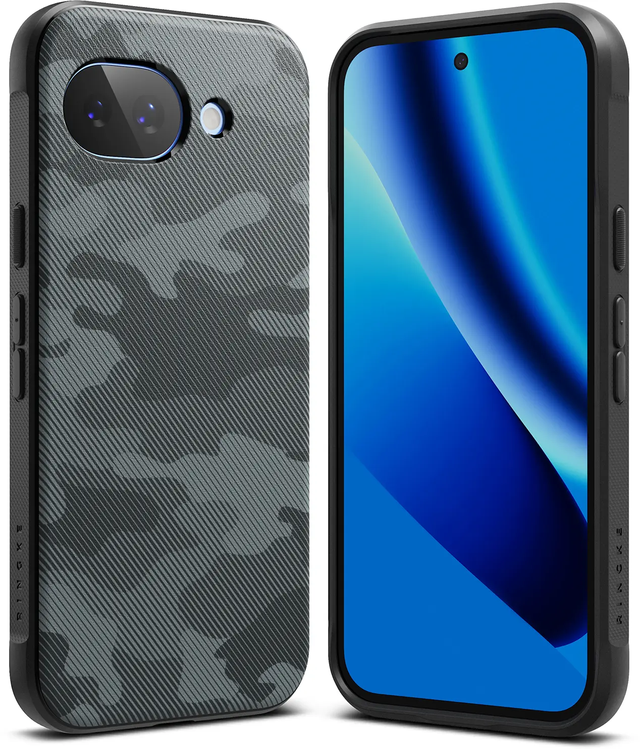 Ringke Onyx Google Pixel 10a Hoesje Flexibel TPU Back Cover Camo Zwart afbeelding 1
