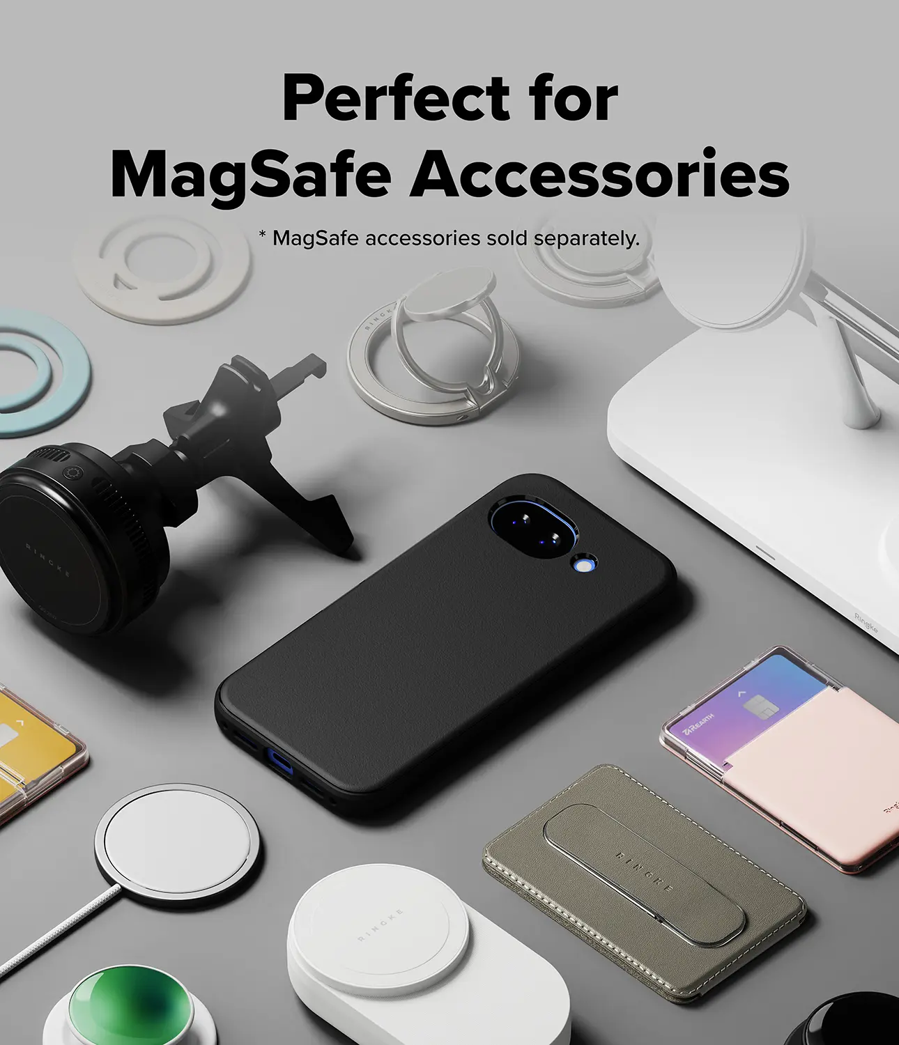 Ringke Onyx Magnetic Google Pixel 10a Hoesje MagSafe Zwart afbeelding 14
