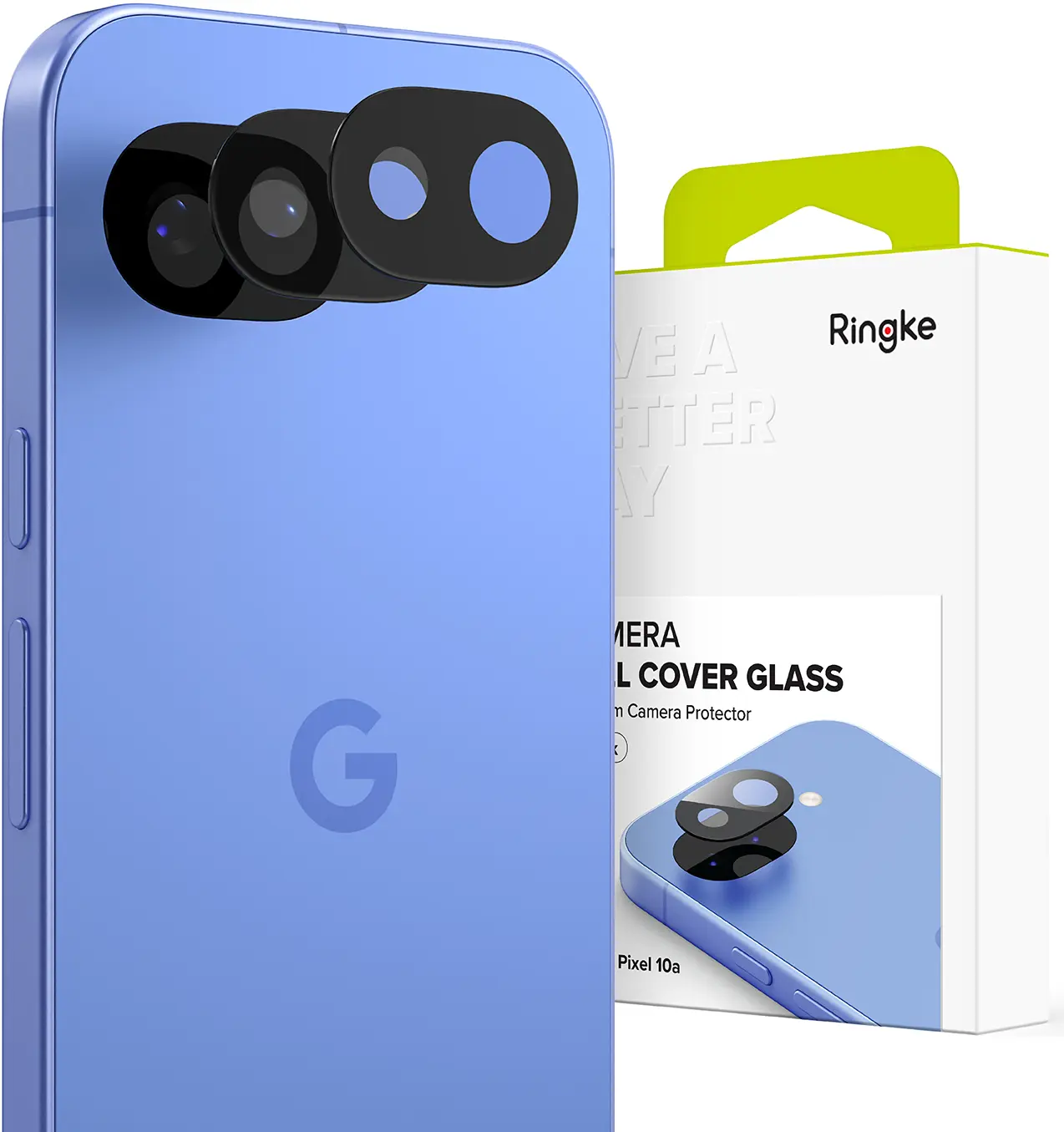 Ringke Camera Tempered Glass Google Pixel 10a Camera Protector 2-Pack afbeelding 12