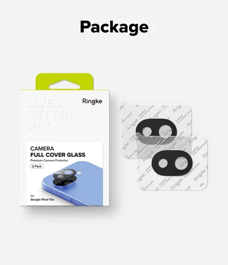 Ringke Camera Tempered Glass Google Pixel 10a Camera Protector 2-Pack afbeelding 11