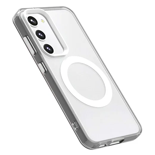 Samsung Galaxy S23 Plus Hoesje MagSafe Backcover Semi-Transparant & Wit afbeelding 8