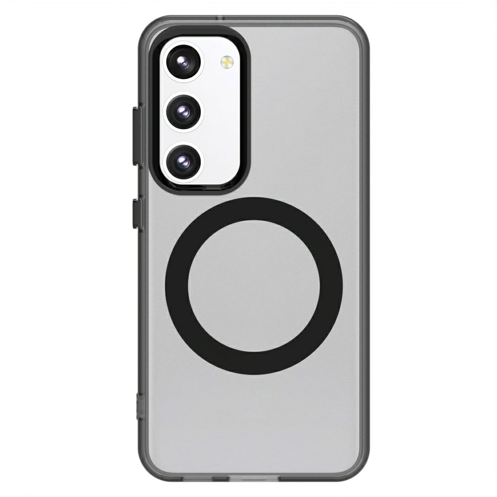 Samsung Galaxy S23 Plus Hoesje MagSafe Backcover Semi-Transparant & Zwart afbeelding 2