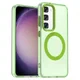 Samsung Galaxy S23 Plus Hoesje MagSafe Backcover Semi-Transparant & Groen