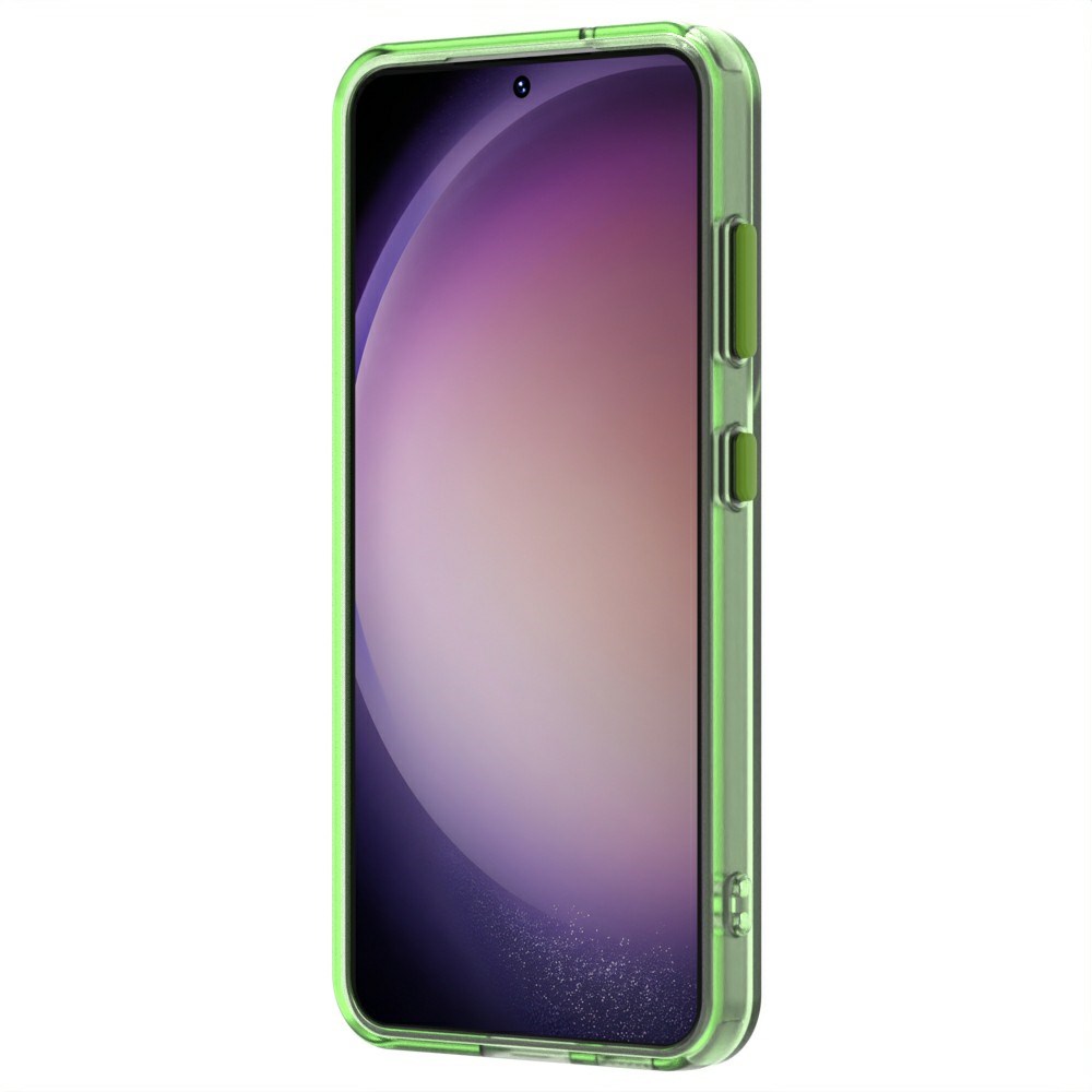 Samsung Galaxy S23 Plus Hoesje MagSafe Backcover Semi-Transparant & Groen afbeelding 7