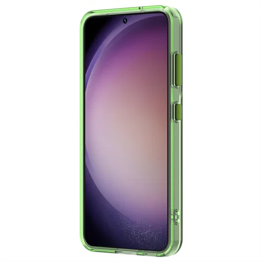 Samsung Galaxy S23 Plus Hoesje MagSafe Backcover Semi-Transparant & Groen afbeelding 7