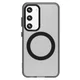 Samsung Galaxy S23 Hoesje MagSafe Backcover Semi-Transparant & Zwart afbeelding 2