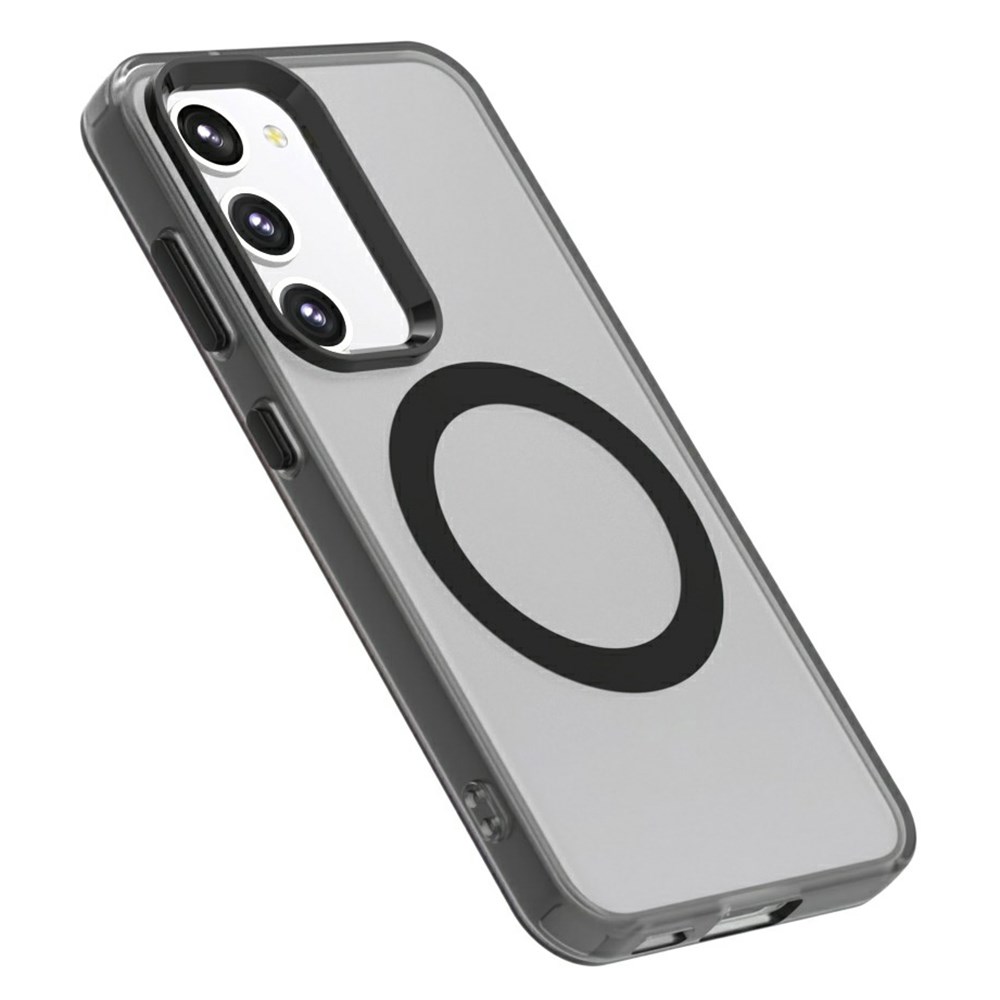 Samsung Galaxy S23 Hoesje MagSafe Backcover Semi-Transparant & Zwart afbeelding 8
