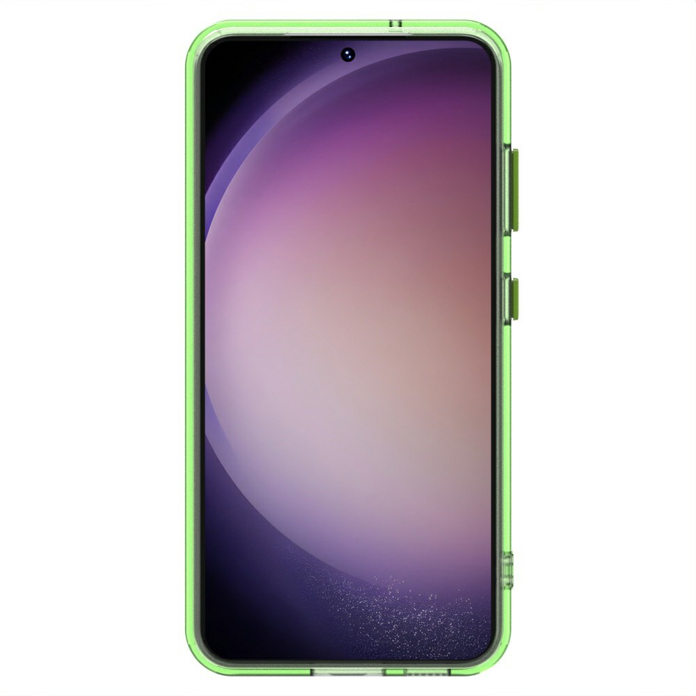 Samsung Galaxy S23 Hoesje MagSafe Backcover Semi-Transparant & Groen afbeelding 5