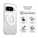 Google Pixel 10 / 10 Pro Hoesje MagSafe Backcover Semi-Transparant & Wit afbeelding 2
