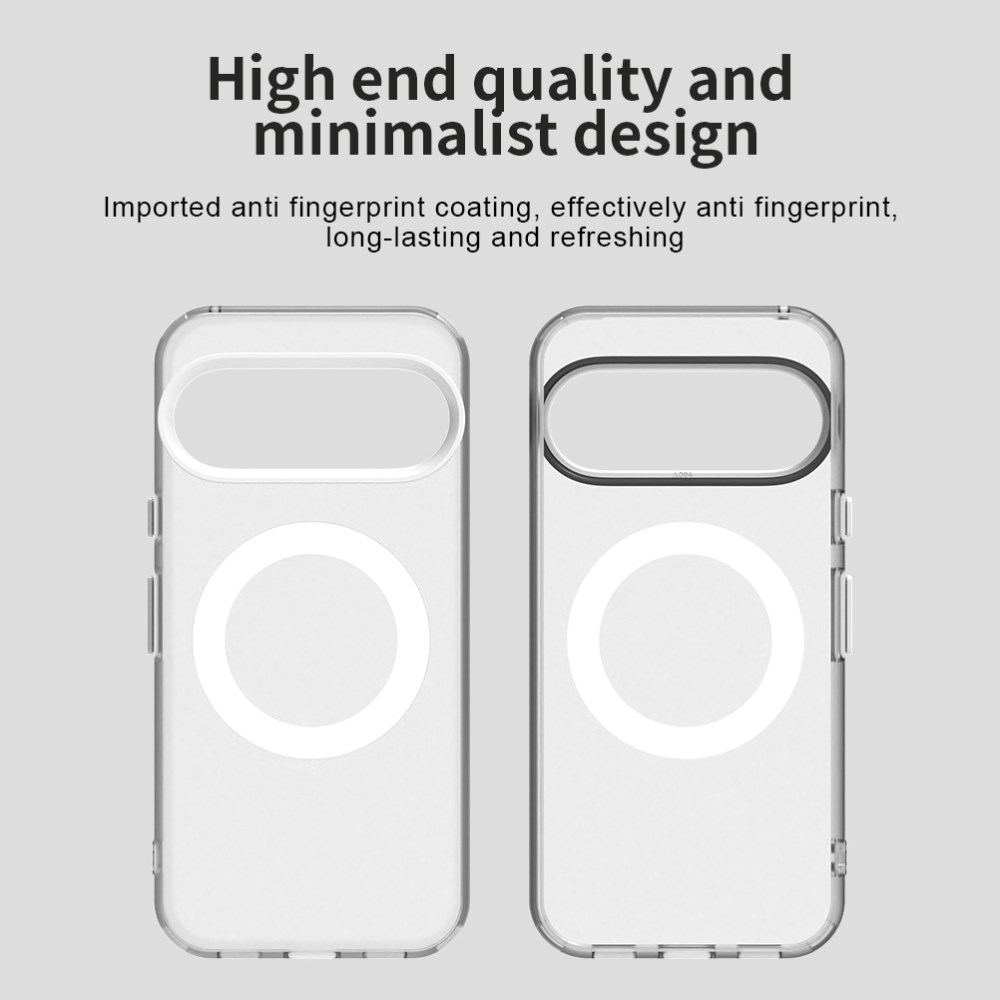 Google Pixel 10 / 10 Pro Hoesje MagSafe Backcover Semi-Transparant & Wit afbeelding 5