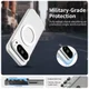 Google Pixel 10 / 10 Pro Hoesje MagSafe Backcover Semi-Transparant & Wit afbeelding 9